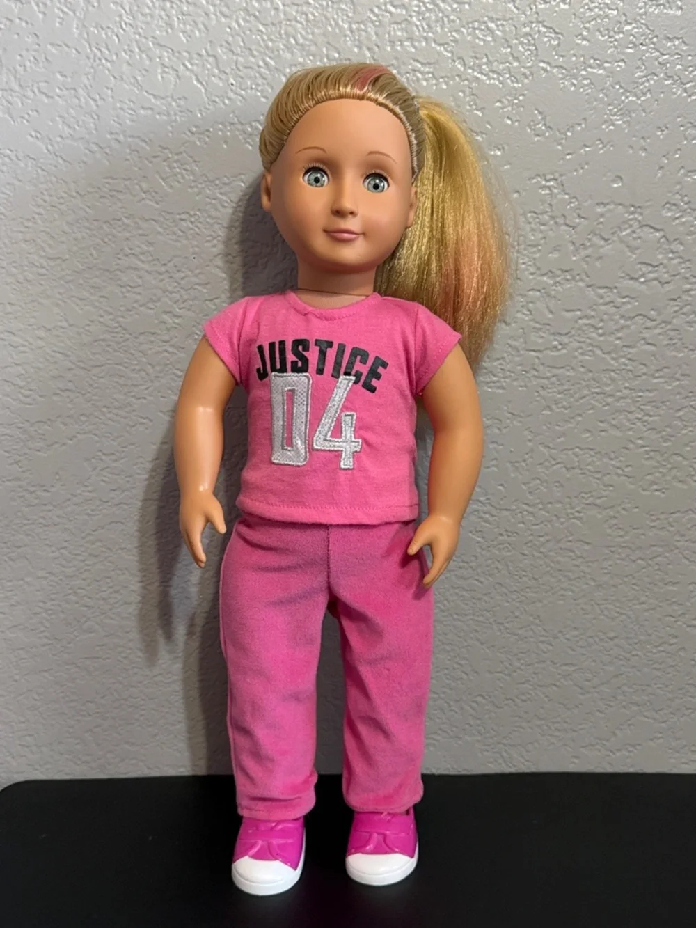 Our Generation 18” Doll in Pink Justice Outfit - Picture 1 of 15